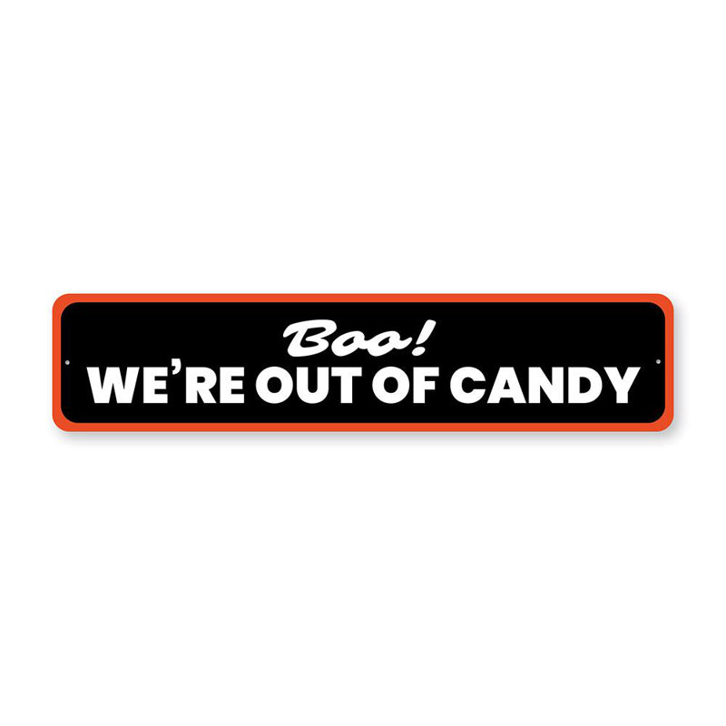 Panneau en aluminium «Out of Candy», H 6 po x l 24 po x P 0,06 po