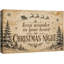 «Vintage Christmas Night Holiday», photos de salon, impression sur toile encadrée-132863152-132863156