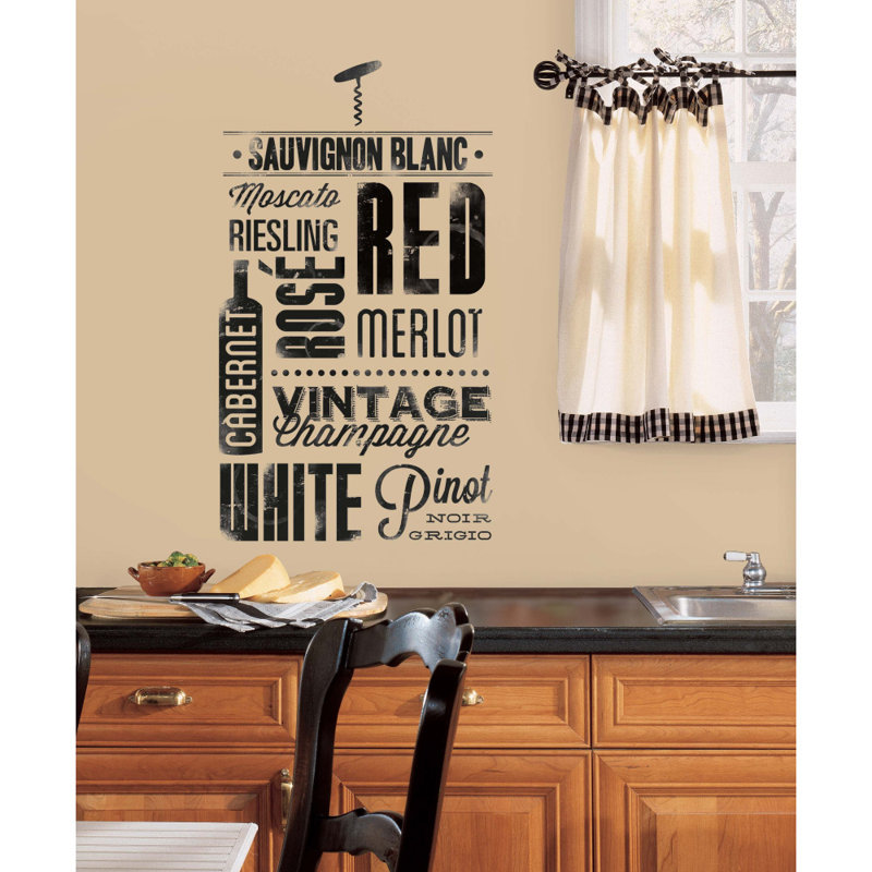 Food And Beverage Non-Wall Damaging Wall Decal
