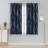 Spurgh Sliver Wave Foil Print Blackout Thermal Grommet Curtain Panels (Set of 2)-792607138-792607164