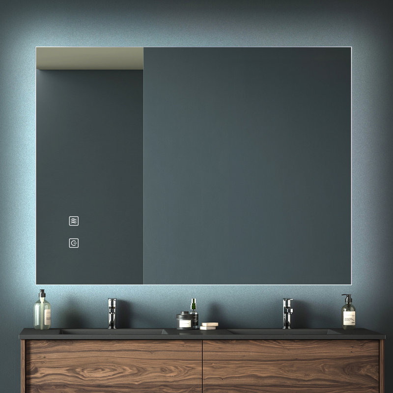 Miroir de salle de bain mural Lene, 32 po x 24 po