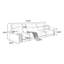 Canapé modulaire kaki en cuir véritable-175992933