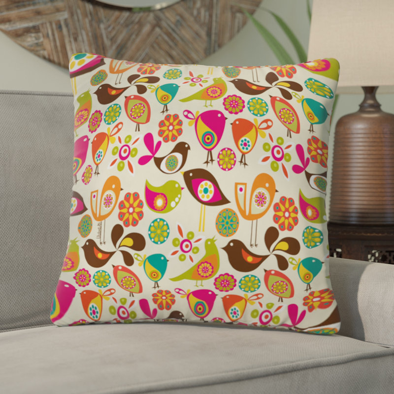 Coussin Little Birds, 20 po x 20 po