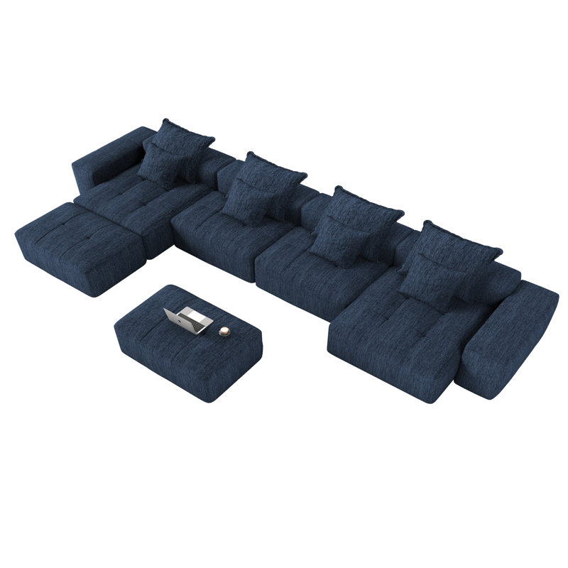 Canapé modulaire surdimensionné Modern, Bleu