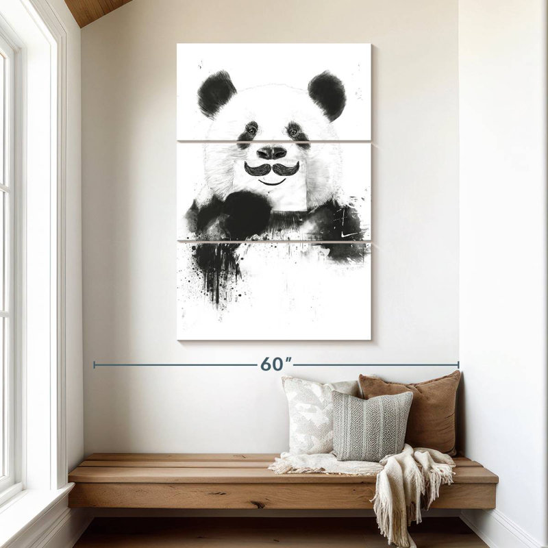 Brampt Funny Panda, 50" H x 32" W