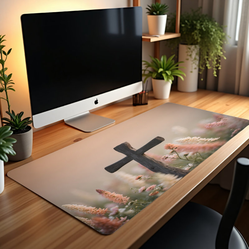 Polyester Desk Pad, 31.5x15.5