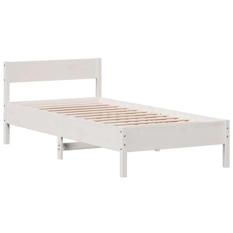 Angelee Solid Wood Bed, UK Single - DE 90 x 190 cm