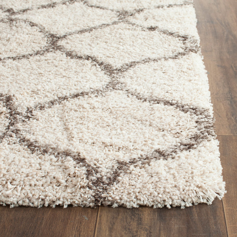 Girault Geometric Shag Area Rug, Square 213 cm