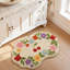Tapis de bain doux, absorbant, antidérapant et lavable à la machine, à motif floral-129945664