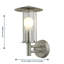 Needham Stainless Steel Outdoor Wall Lantern