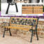 Banc d'extérieur en métal 49,5 po