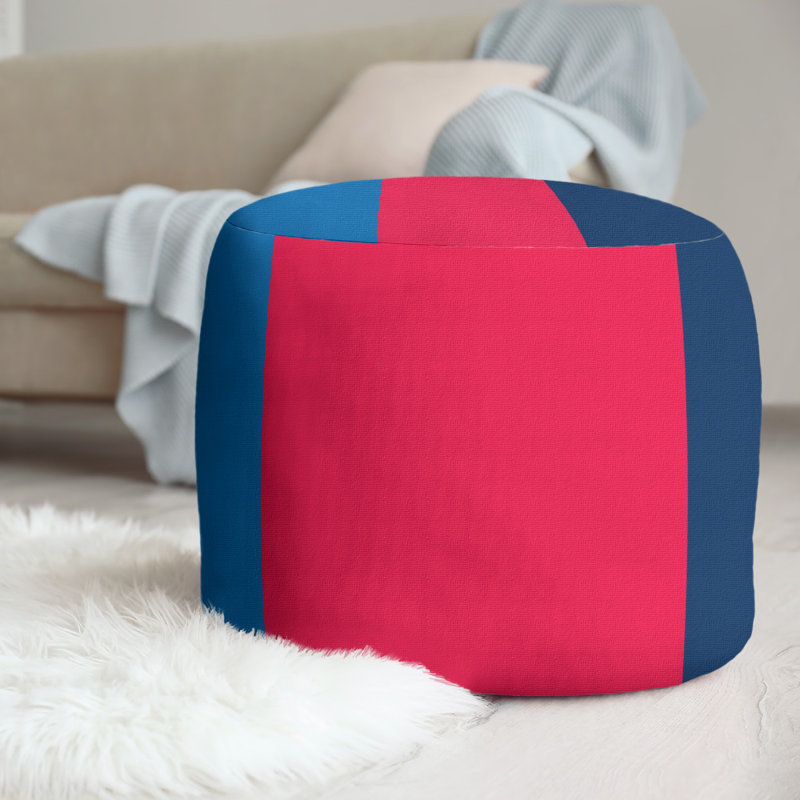 repose-pieds rond 20,5", Bleu / rouge / marine