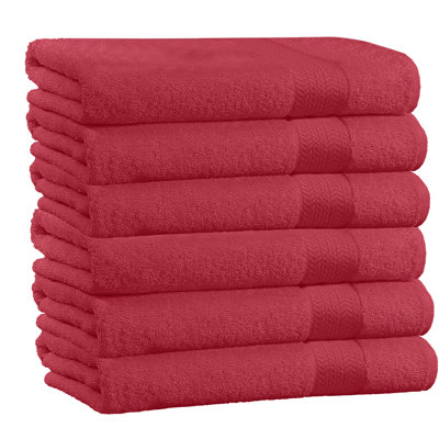  Ensemble de 6 serviettes de bain 100% coton 6 pièces