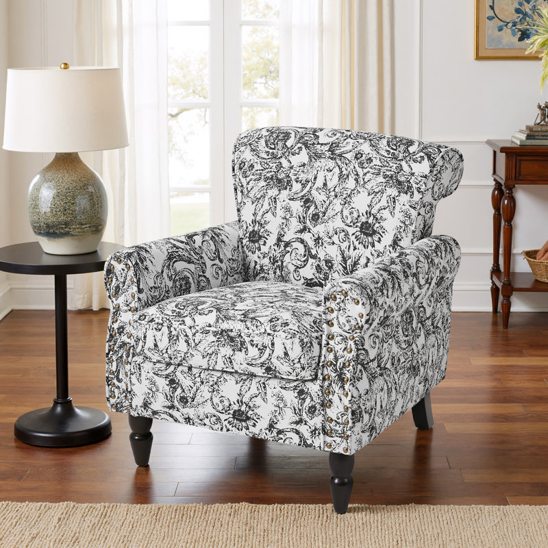 Fauteuil Iliana, Noir rococo