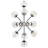 Steel Dimmable Globe Chandelier-581682569-581682583-581682578