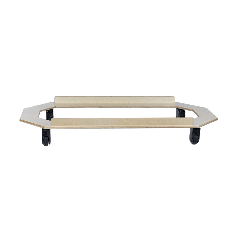 Assembled Mobile Kids Cot Carrier, 6" H x 25" W x 52.5" D