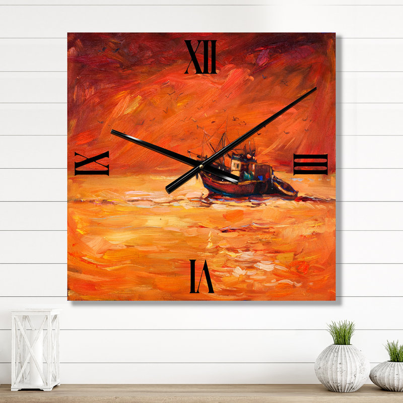 Metal Wall Clock, Large