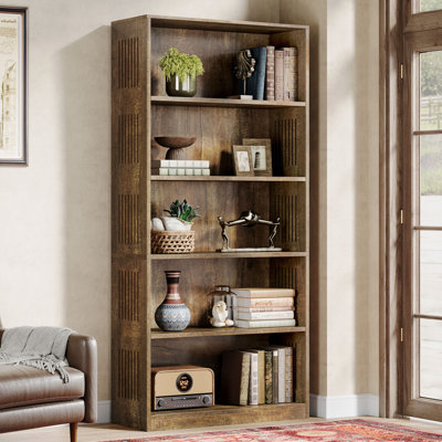 67'' Tall Bookcase With 5-tier Cube