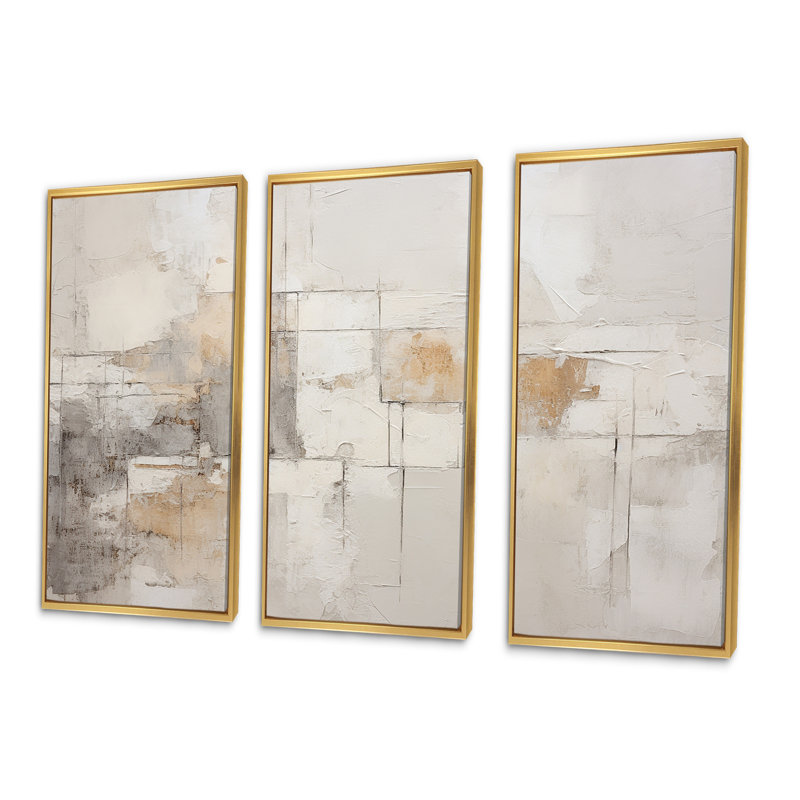 Minimalisme moderne scandinave Zen Art I - ensemble de décorations murales scandinaves modernes, H 28 po x l 36 po x P 1 po