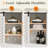 Wooden Rustic Buffet Sideboard Storage Cabinet