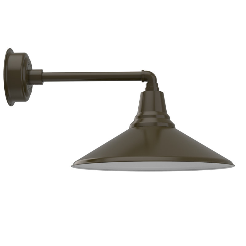 Wall Light, 10.97" H x 18" W x 25.5" D, Mahogany Bronze