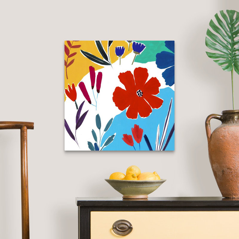 Reproduction d’art sur toile, "gaifulness II" par Isabelle Z, Toile tendue, H 20 po x l 20 po x P 1,25 po
