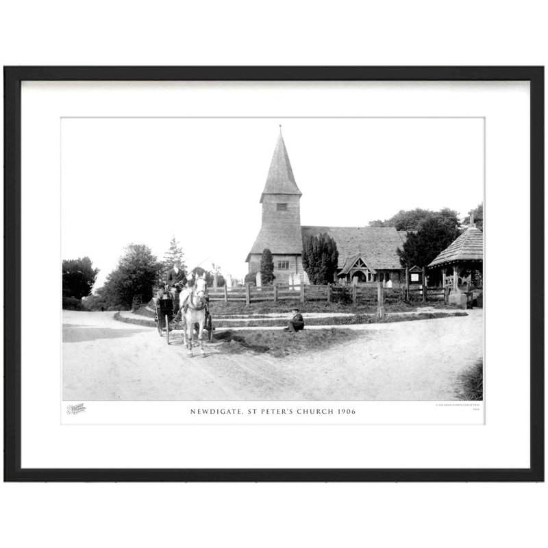 Newdigate, St Peter's Church 1906 by Francis Frith - Single Picture Frame Print, 60cm H x 80cm W x 2.3cm D
