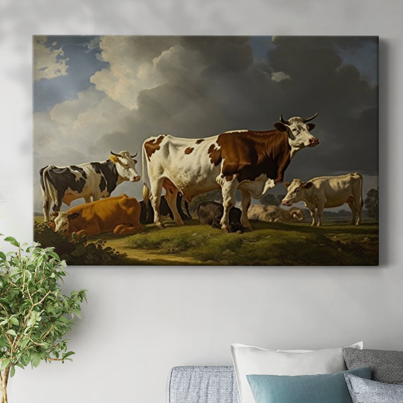 Animaux, série de paysages, H 12 po x l 18 po