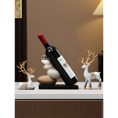 Devaeh Tabletop Wine Bottle Rack Black