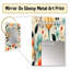 Breaanna - Tribal multicolore à motif floral fusionnel - miroir mural floral unique-971570371