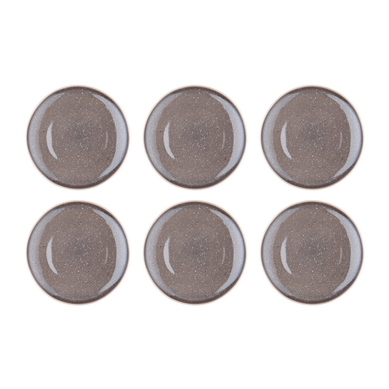 Teller STELLAR 27cm - 6er-Set - Betongrau