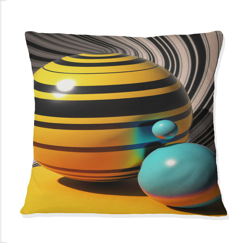 Coussin Pop Art Colorful Spheres III - Abstract