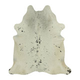 Rug & Kilim’S Extra Large Cowhide Rug In Black, White And Cream Tones