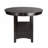 Dark Cherry Finish Counter Height 1pc Dining Table w Extension Leaf and Storage Base Traditional Design Dining Room Furniture
