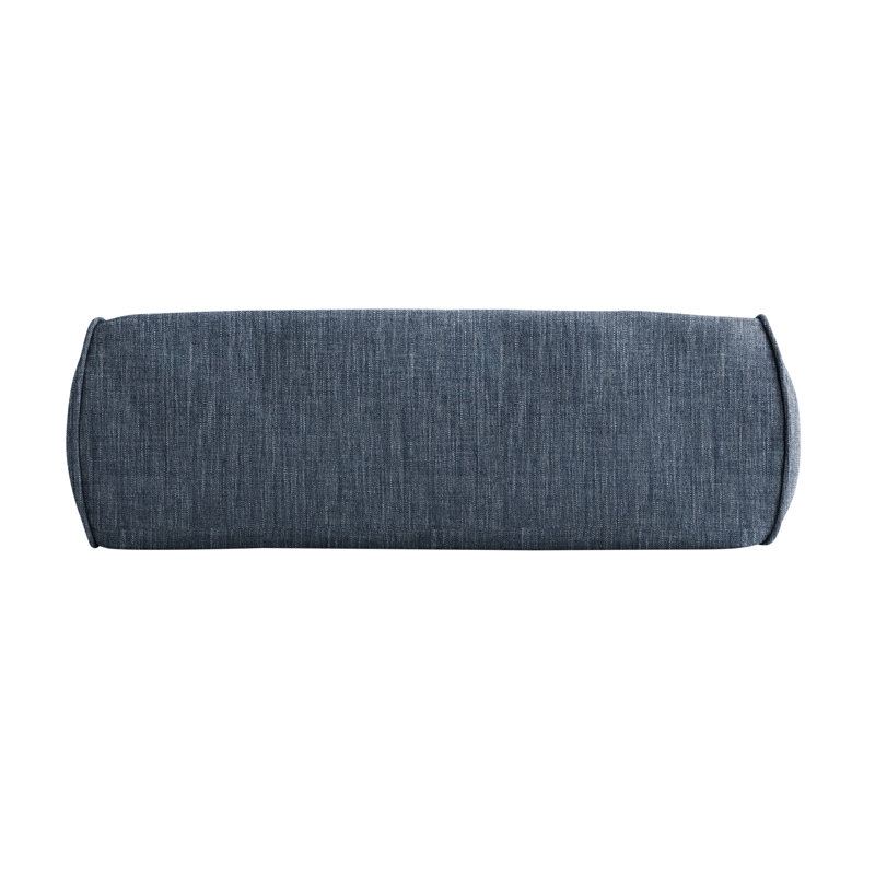 Outdoor Reversible Throw Pillow, Modern Blue, 8" H x 24" W