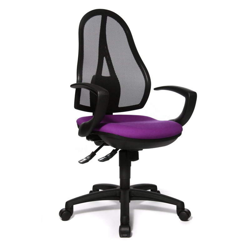 Symple Stuff Office Chair, Purple, Open