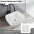 Ceramic Countertop Wash Basin - White, Compact And Stylish For Baths Modern Bathroom Ceramic, Functional Design