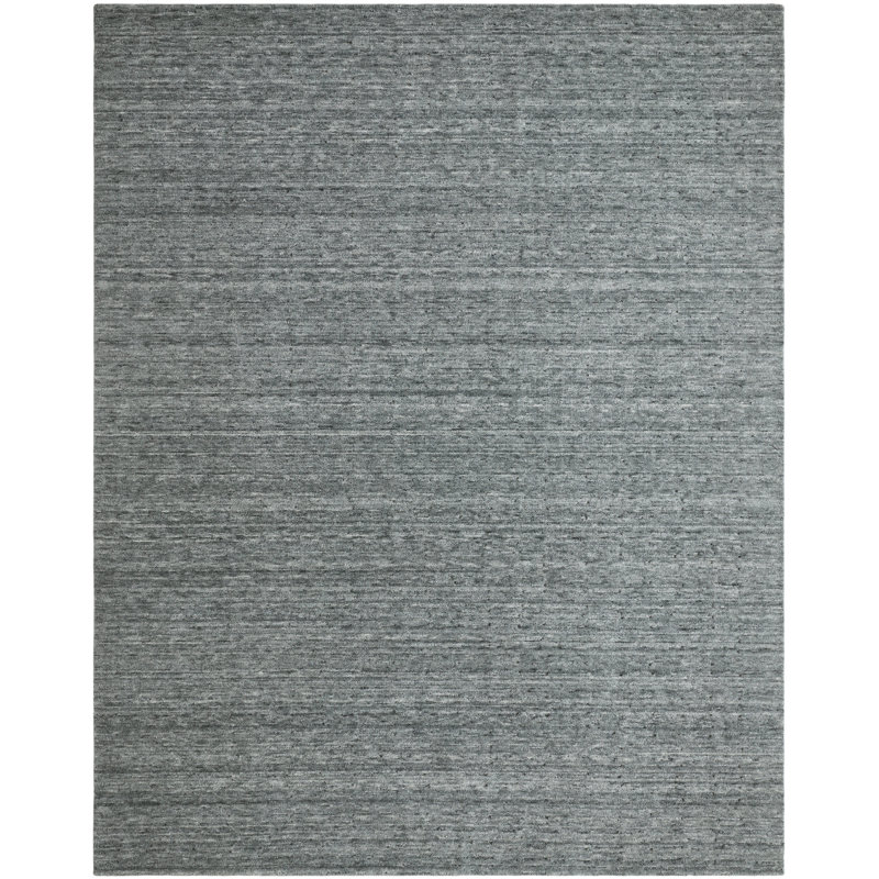 Luxe Wool Area Rug, Silver/Gray, Rectangle 8'6" x 11'6"