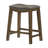 Miel 26 Inch Counter Height Stool, Gray Faux Leather Seat, Brown Solid Wood-412152036-412151832-412151834