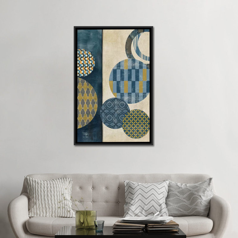 « harmonie i », impression sur toile, H 26 po x l 18 po x P 1,5 po, Toile avec cadre noir, Pas de tapis