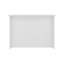Îlot de cuisine Gravette, 3 tablettes, blanc