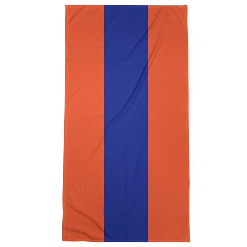 Bath Towel, Orange/Blue