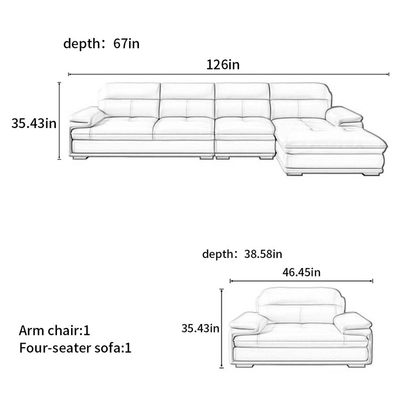 American-style simple modern sofa