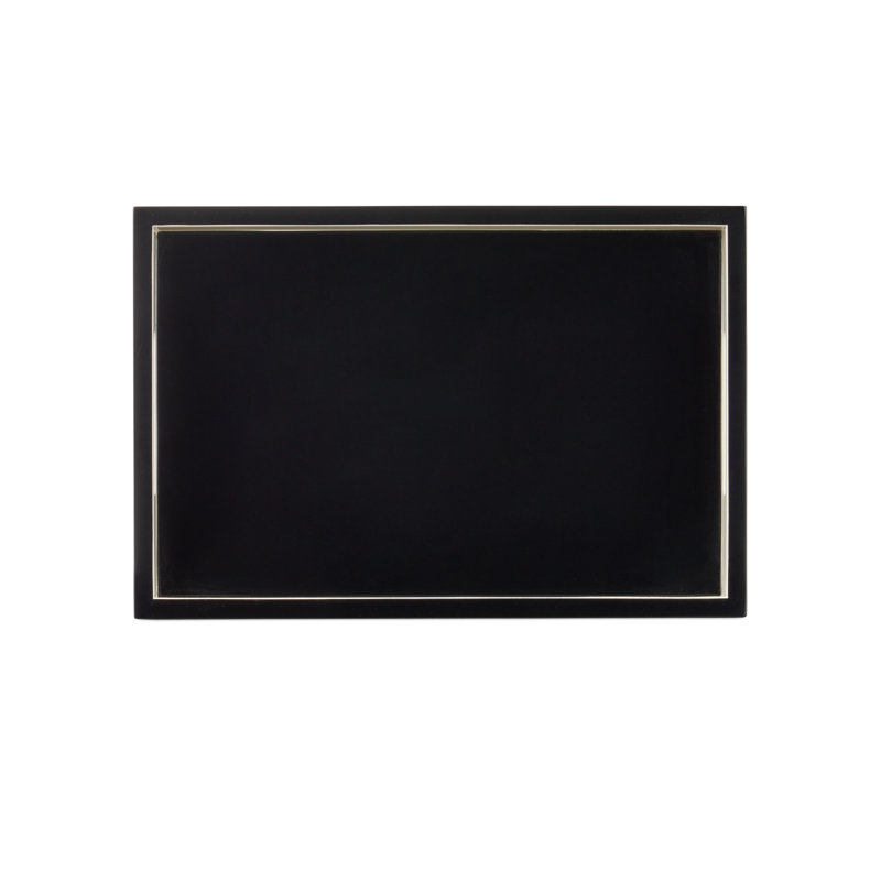 Lacquer Wood Decorative Tray, Ivory