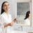 Alvaretta Brushed Nickel Framed Modern Mirror-1681597317-1681597318