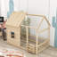 Lit simple en bois avec lumière DEL-140495984