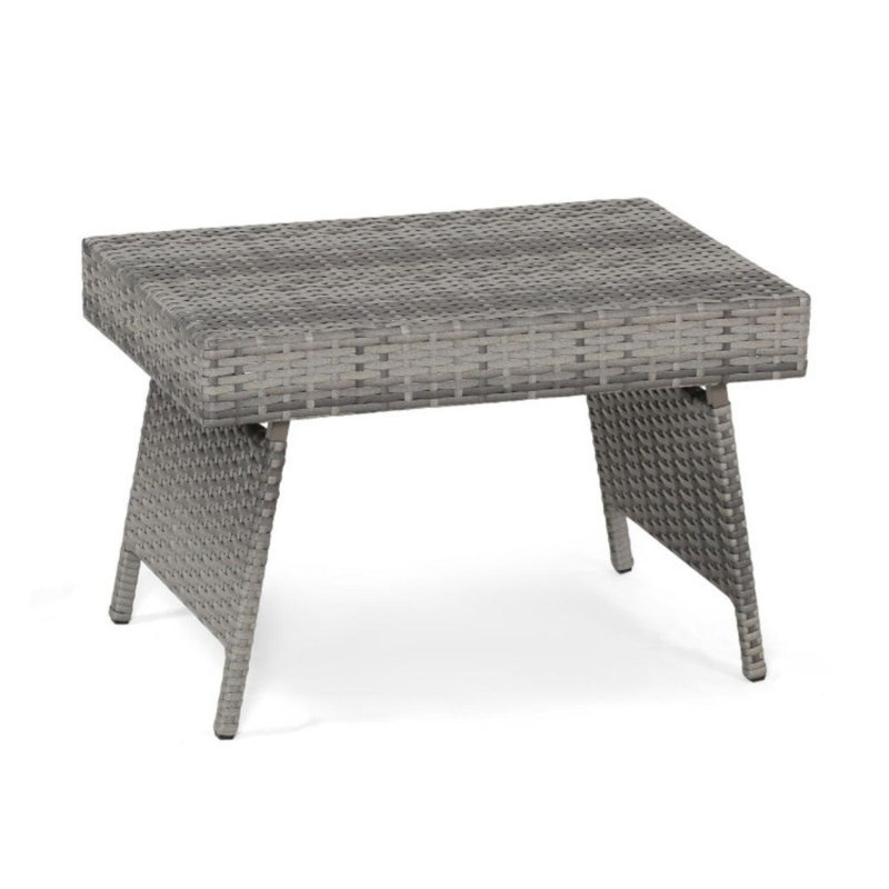 Dilar Rectangular Foldable Outdoor Coffee Table , 24 " W 16 " D, Gray