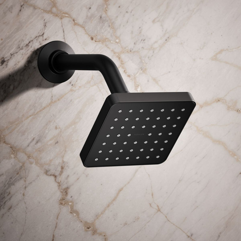 Venza Single-Function Showerhead, 1.5 Gpm, Matte Black