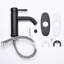 Robinet de lavabo vasque à poignée simple Aquaterior, noir mat-48191528