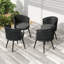 Chaise de salle à manger d'extérieur en métal et corde avec meubles de patio coussinés, chaises de patio résistantes aux intempéries avec coussins, ensemble de 2-979262435